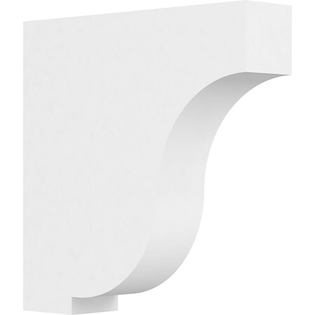 Ekena Millwork Standard Van Buren Architectural Grade PVC Bracket, 2"W x 9"D x 9"H BKTP02X09X09VAN